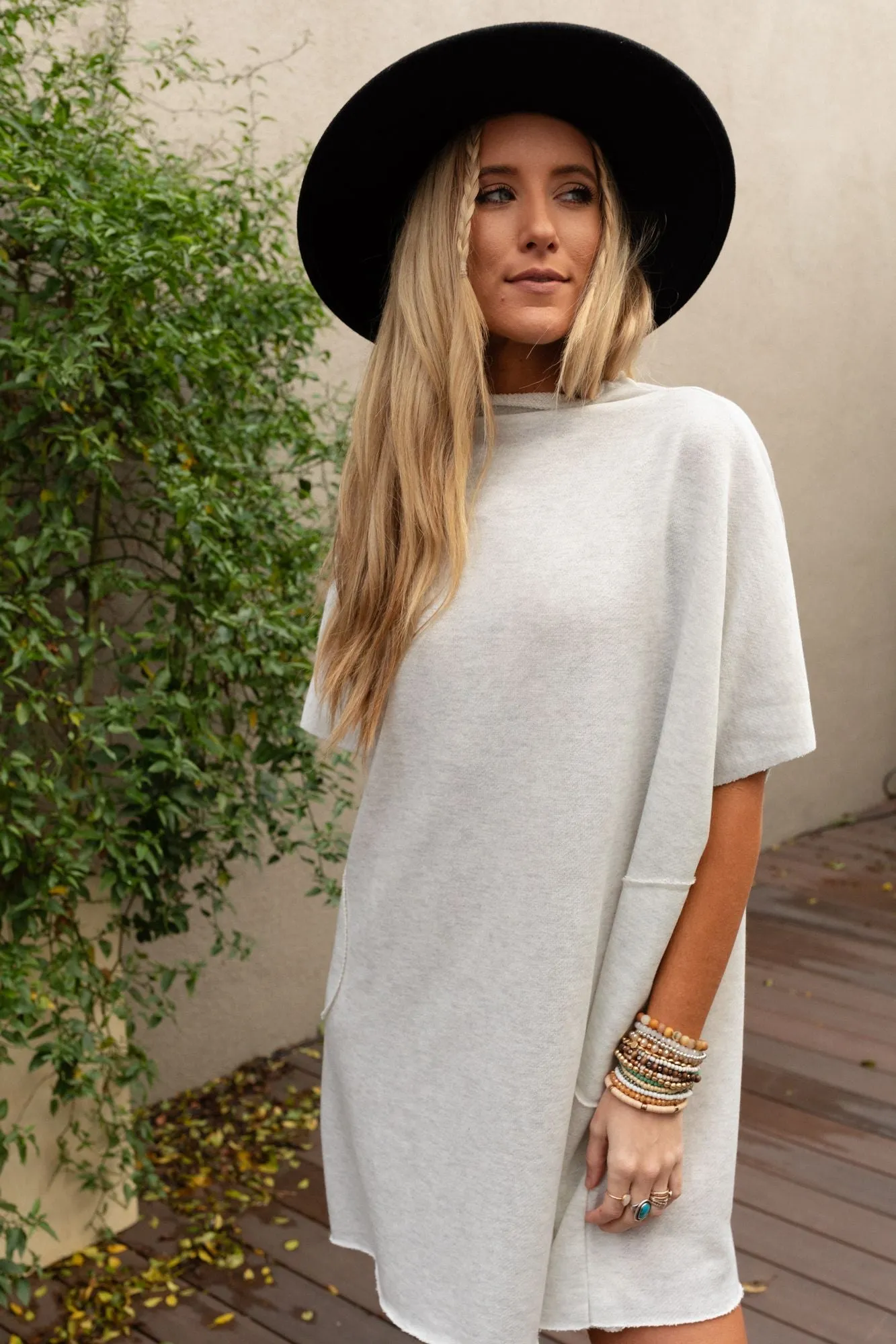 Laid Back Luxe Dress - Light Heather Gray