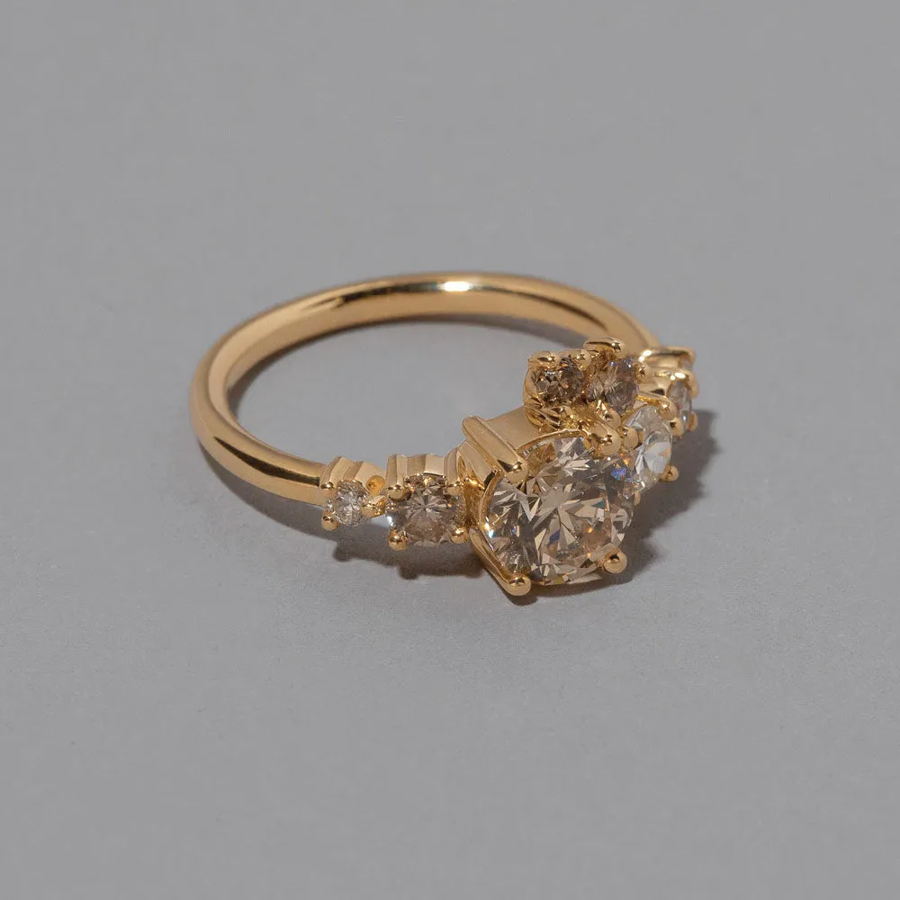 Luna Ring - Champagne Diamond