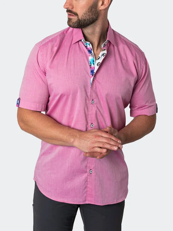 Maceoo Stretch Short-Sleeve Shirt | Galileo Cottoncandy Pink