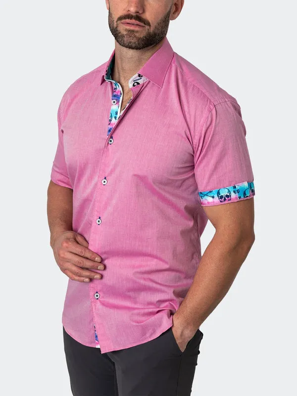 Maceoo Stretch Short-Sleeve Shirt | Galileo Cottoncandy Pink