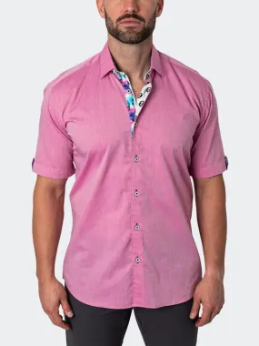 Maceoo Stretch Short-Sleeve Shirt | Galileo Cottoncandy Pink