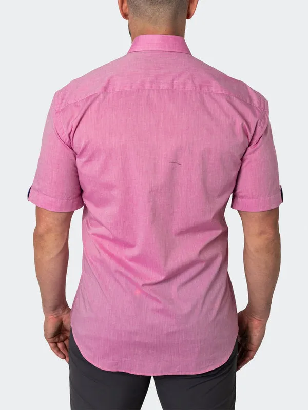 Maceoo Stretch Short-Sleeve Shirt | Galileo Cottoncandy Pink