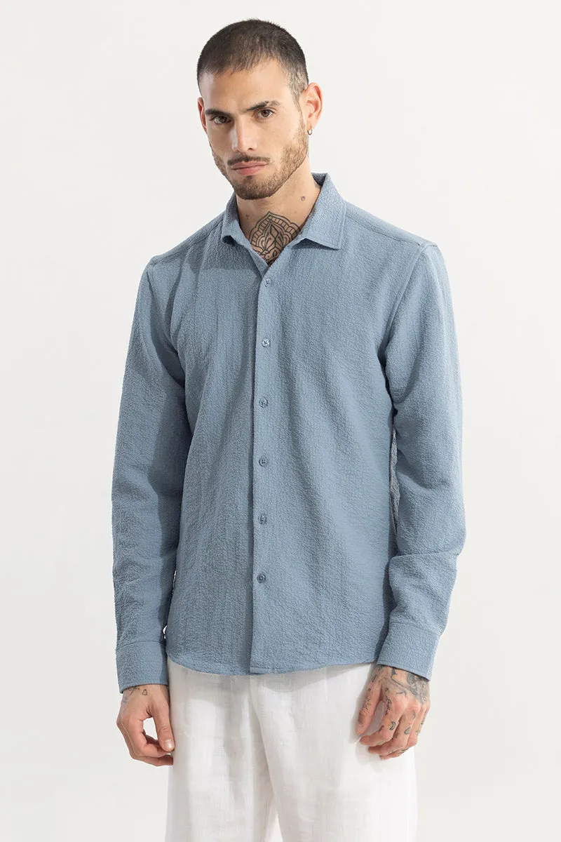 Mash Wrinkle Light Blue Shirt