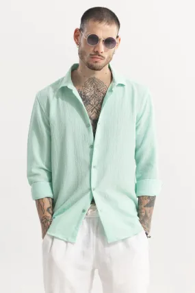 Mash Wrinkle Pastel Green Shirt