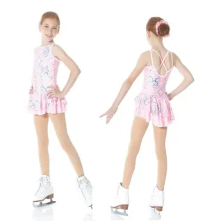 Mondor 638 Youth 8-10 Pink Pattern Skate Dress