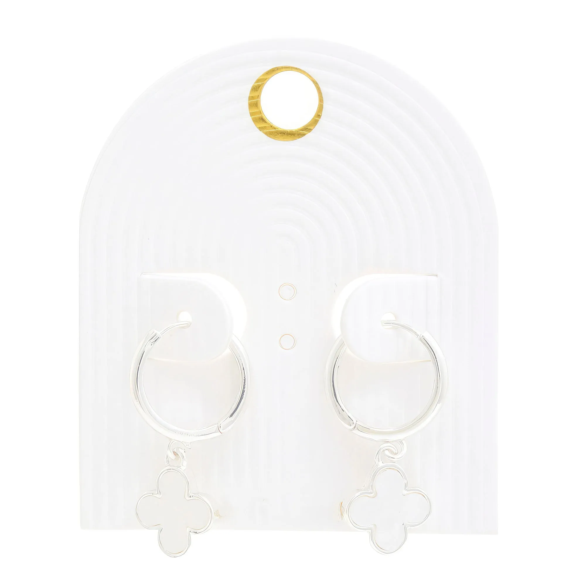 Moroccan Shape Hoop Earring