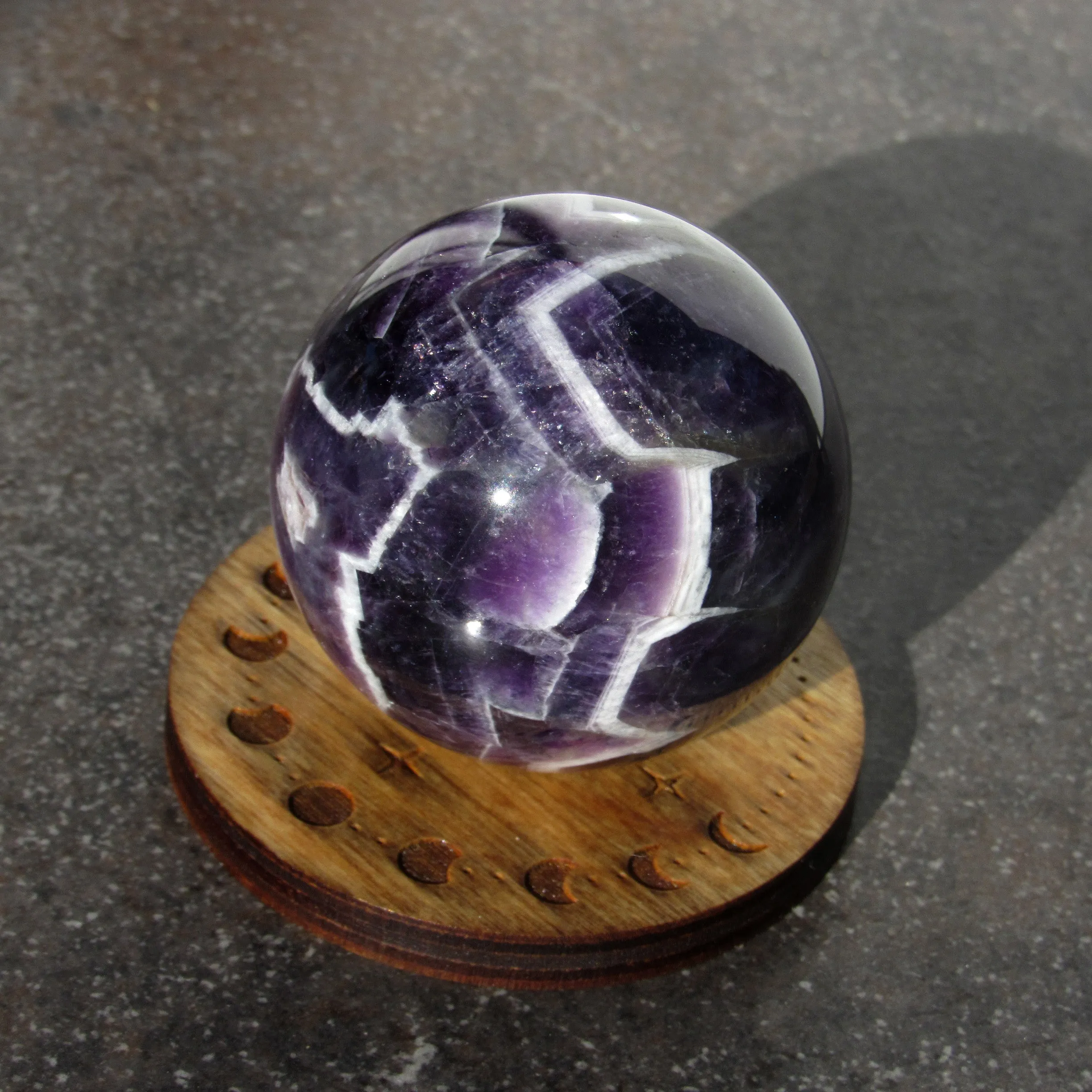 Natural Amethyst gemstone Sphere