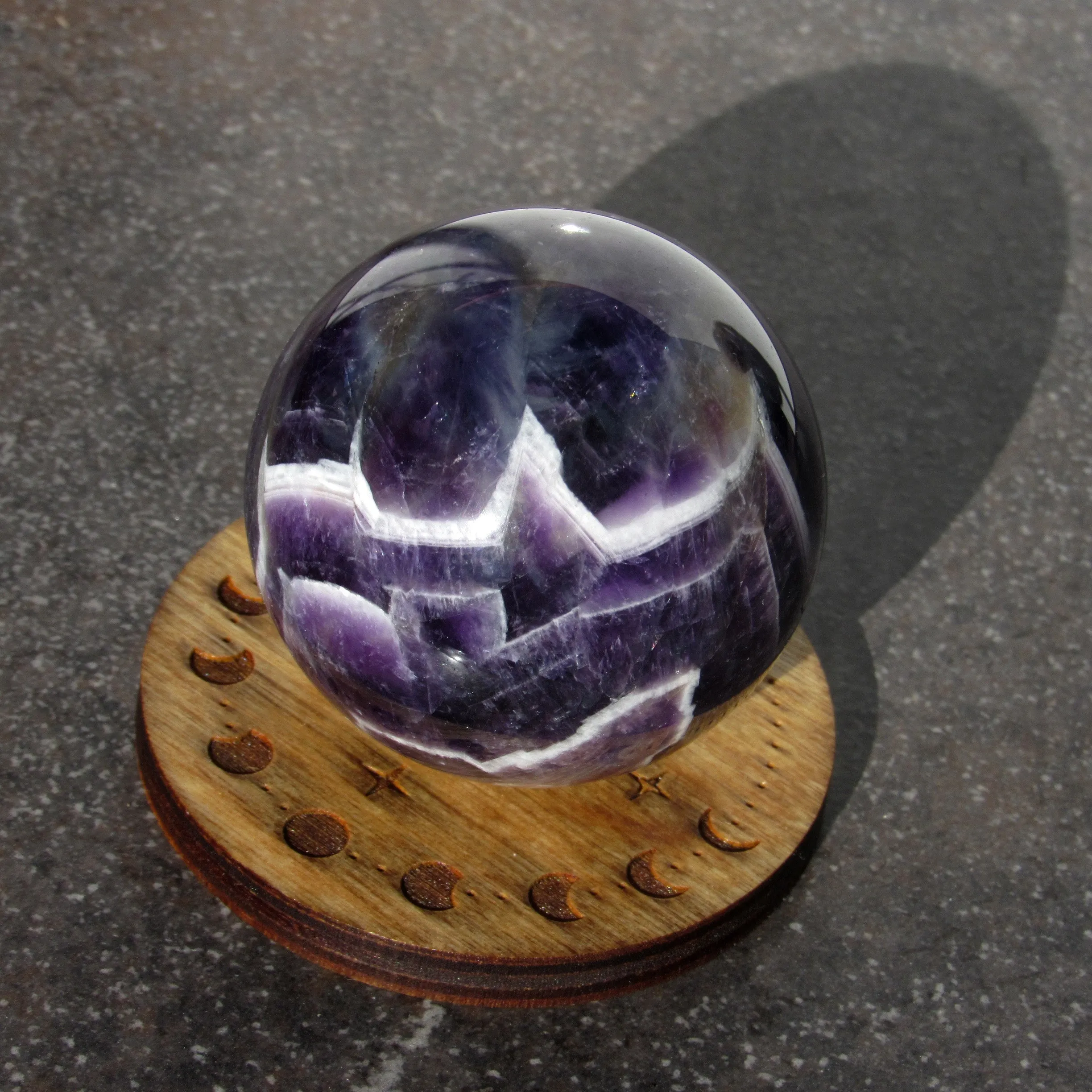 Natural Amethyst gemstone Sphere