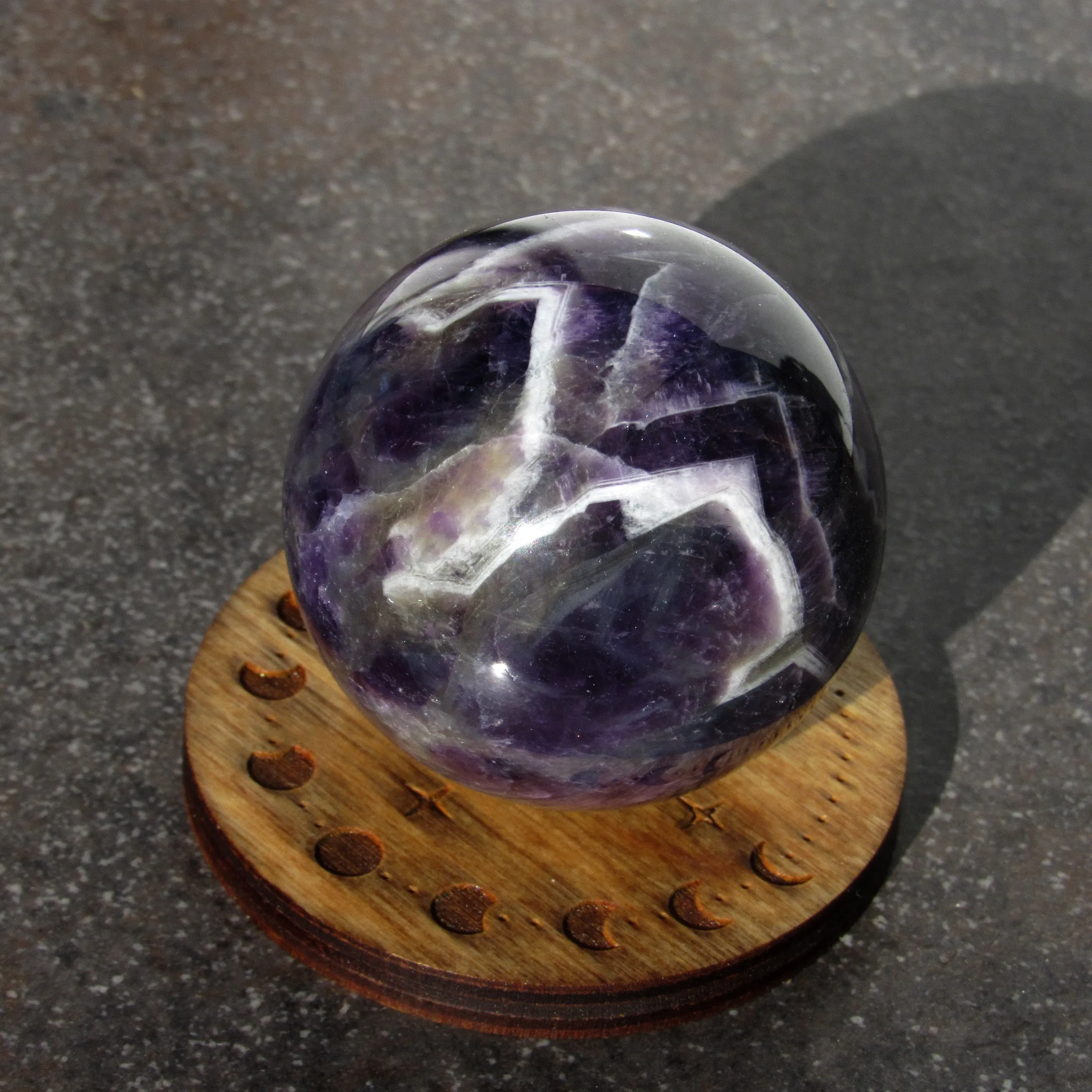 Natural Amethyst gemstone Sphere