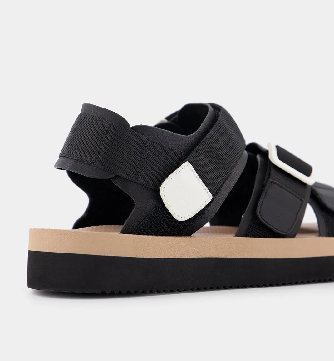 Neptune 2.0 Athletic Sandal l Black and Milk