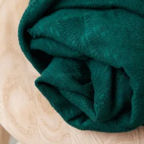 Organic Cotton Sweater Knit in Bottle Green | Designed in Denmark