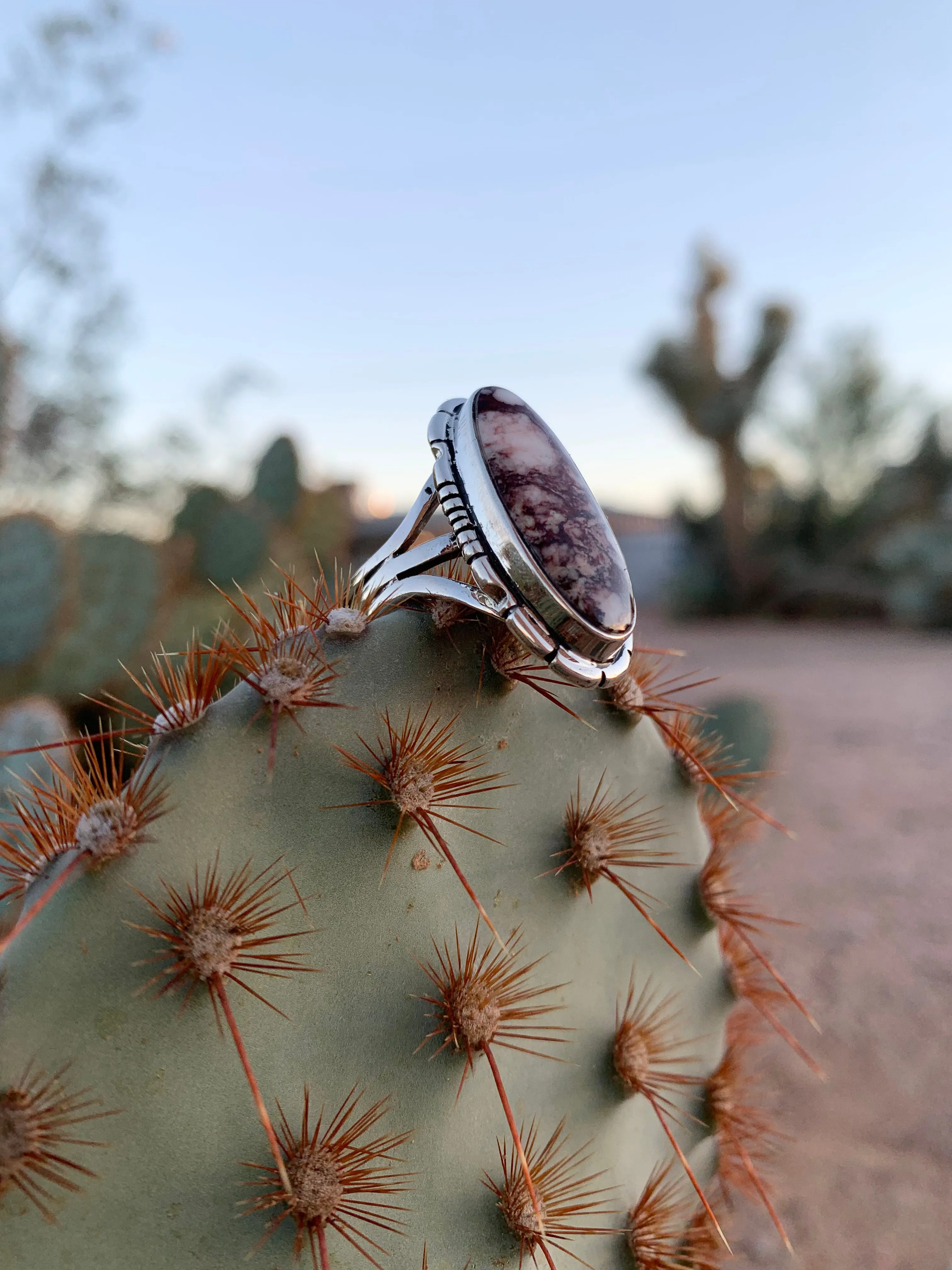 Oval of Wild Horse ring size 9 1/2