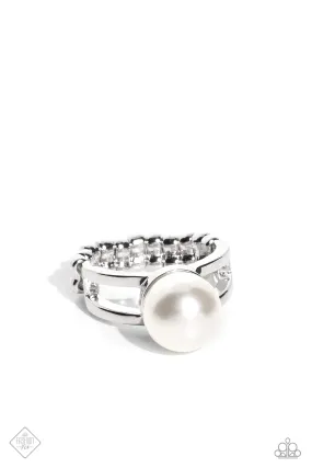 Paparazzi All American PEARL White Fashion Fix Ring