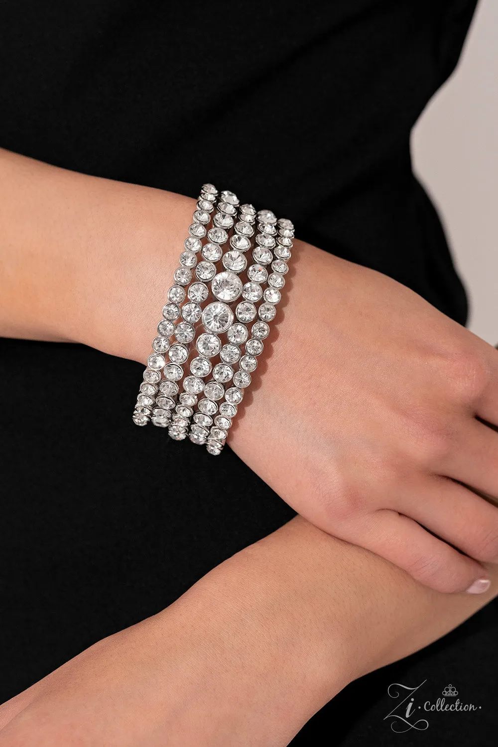 Paparazzi More than a Moment White 2023 Zi Collection Bracelet