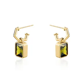 PERIDOT CRYSTAL EARRINGS