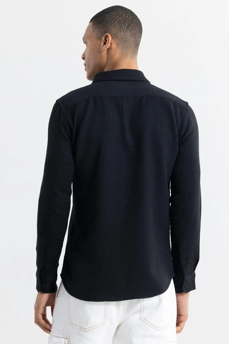 RelaxKnit Black Shirt