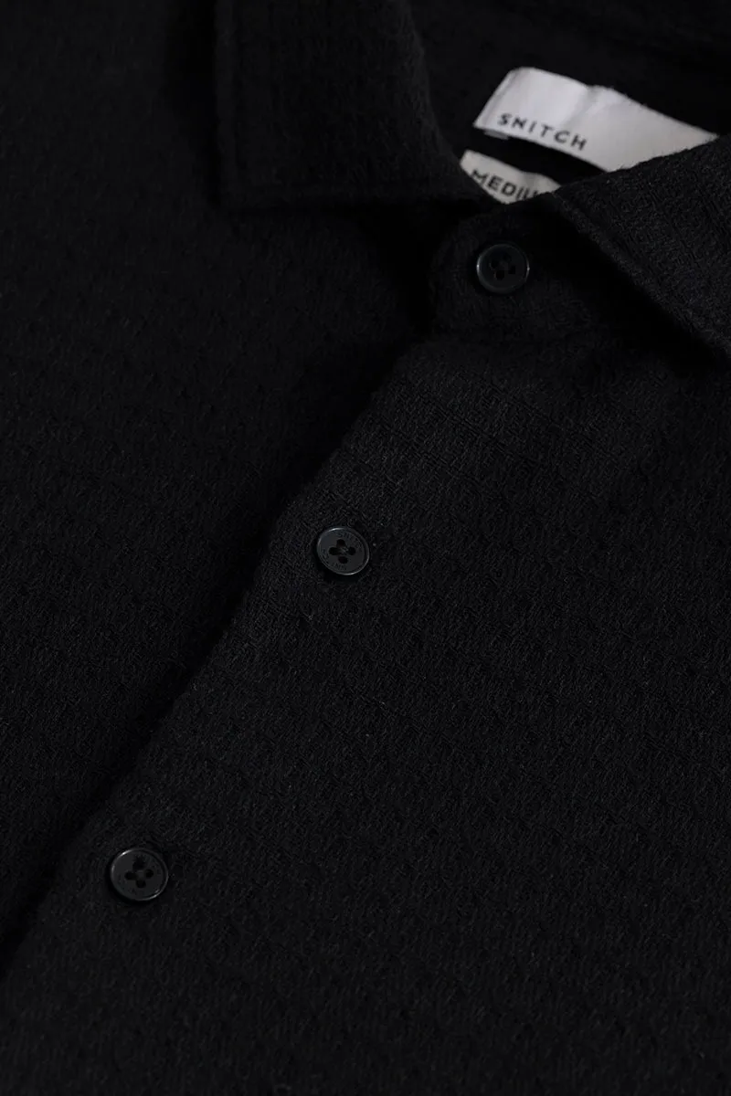 RelaxKnit Black Shirt