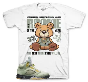 Retro 5 Jade Horizon Rookie Bear Shirt