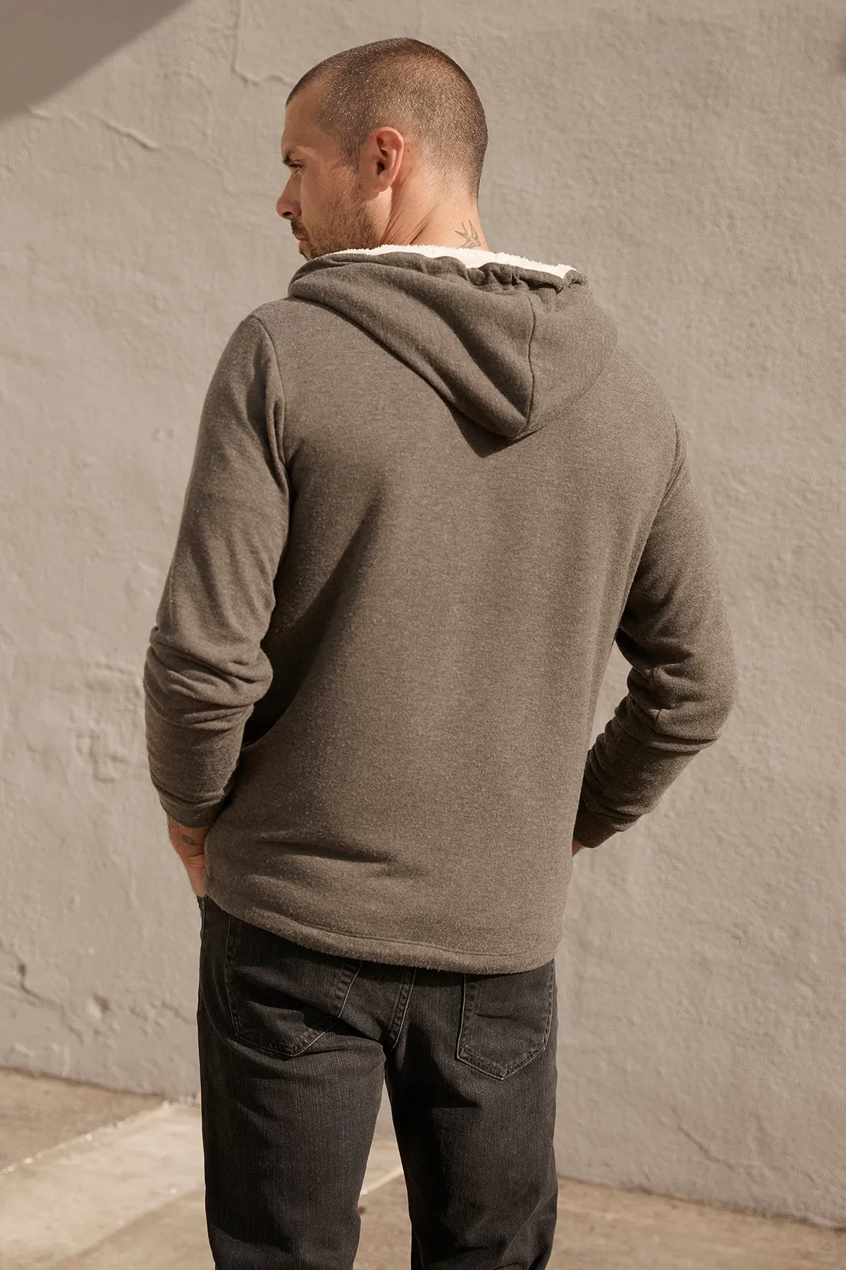 SALVADORE SHERPA LINED HOODIE