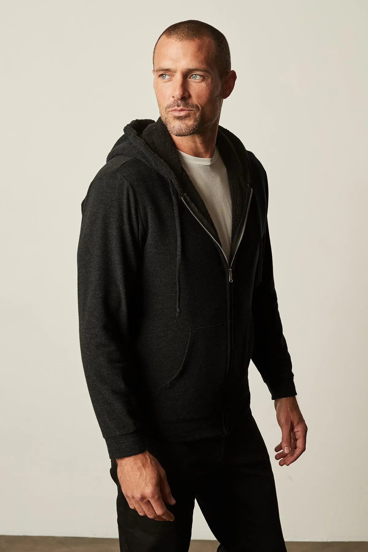 SALVADORE SHERPA LINED HOODIE