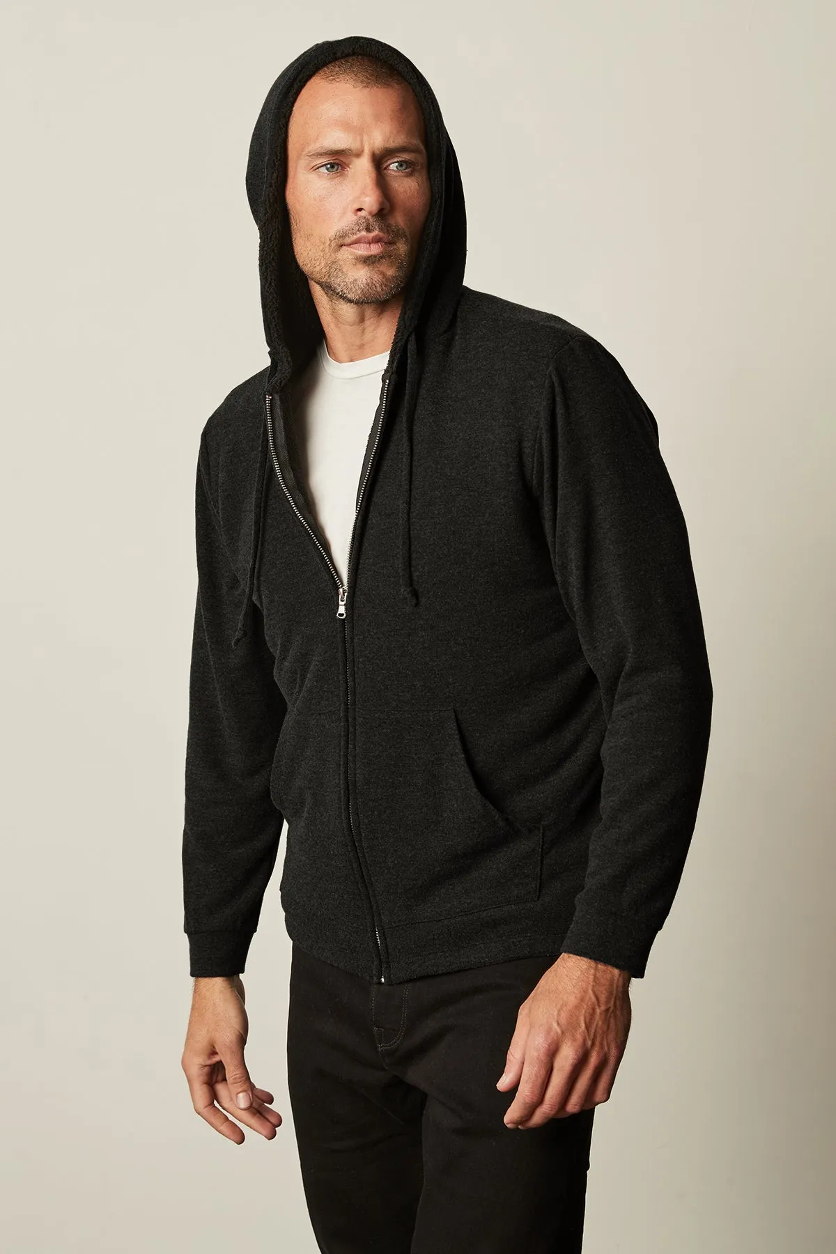 SALVADORE SHERPA LINED HOODIE