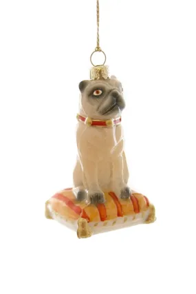  Seated Pug  Ornament