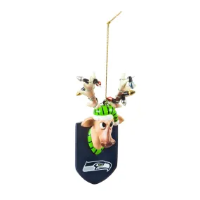 Seattle Seahawks Reindeer Ornament