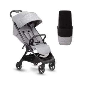 Silver Cross Clic Stroller, Footmuff & Raincover - Grey