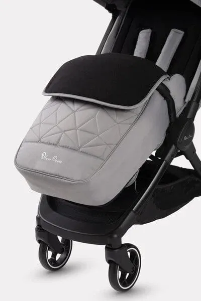 Silver Cross Clic Stroller, Footmuff & Raincover - Grey