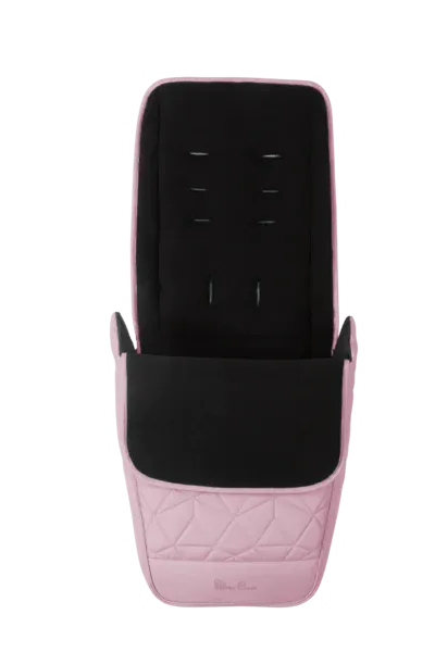 Silver Cross Clic Stroller, Footmuff & Raincover - Pink