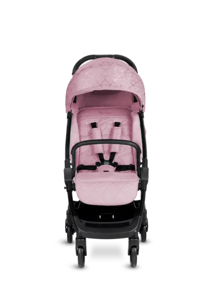 Silver Cross Clic Stroller, Footmuff & Raincover - Pink