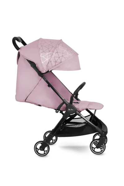 Silver Cross Clic Stroller, Footmuff & Raincover - Pink