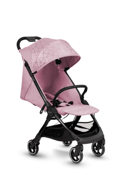 Silver Cross Clic Stroller, Footmuff & Raincover - Pink