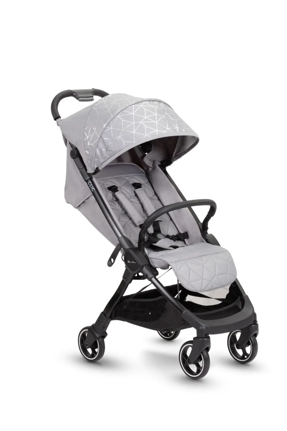 Silver Cross Clic Stroller with Raincover - Grey