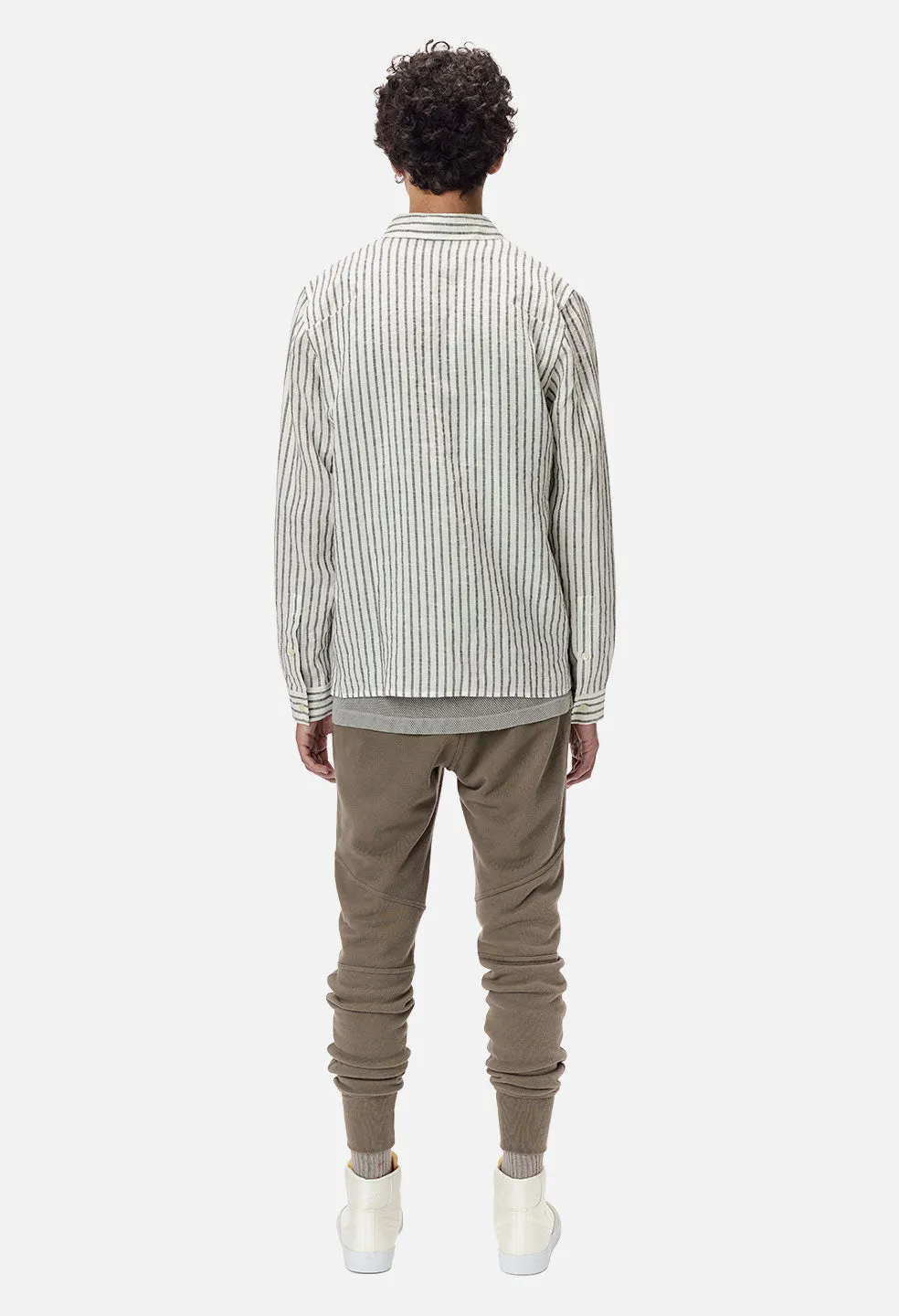 Sly Linen Straight Hem / Black Stripe