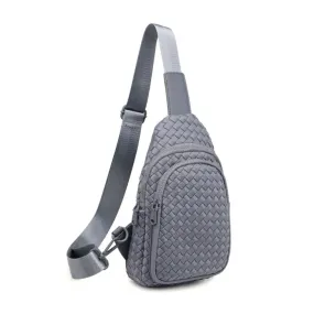 Sol and Selene Beyond the Horizon - Woven Neoprene Sling Backpack in Grey