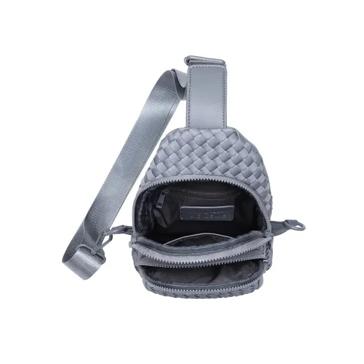 Sol and Selene Beyond the Horizon - Woven Neoprene Sling Backpack in Grey