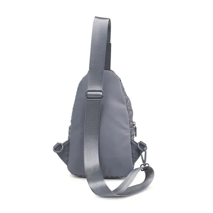 Sol and Selene Beyond the Horizon - Woven Neoprene Sling Backpack in Grey