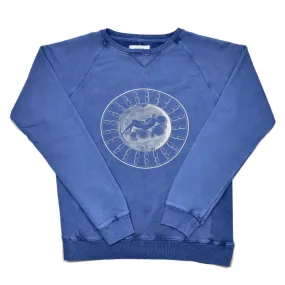 Soulland - Vibe Printed Sweatshirt - Indigo Blue