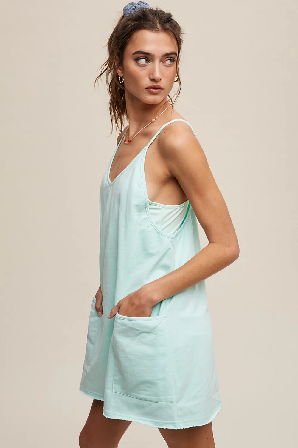 Sporty Mini Dress With Built in Romper Liner