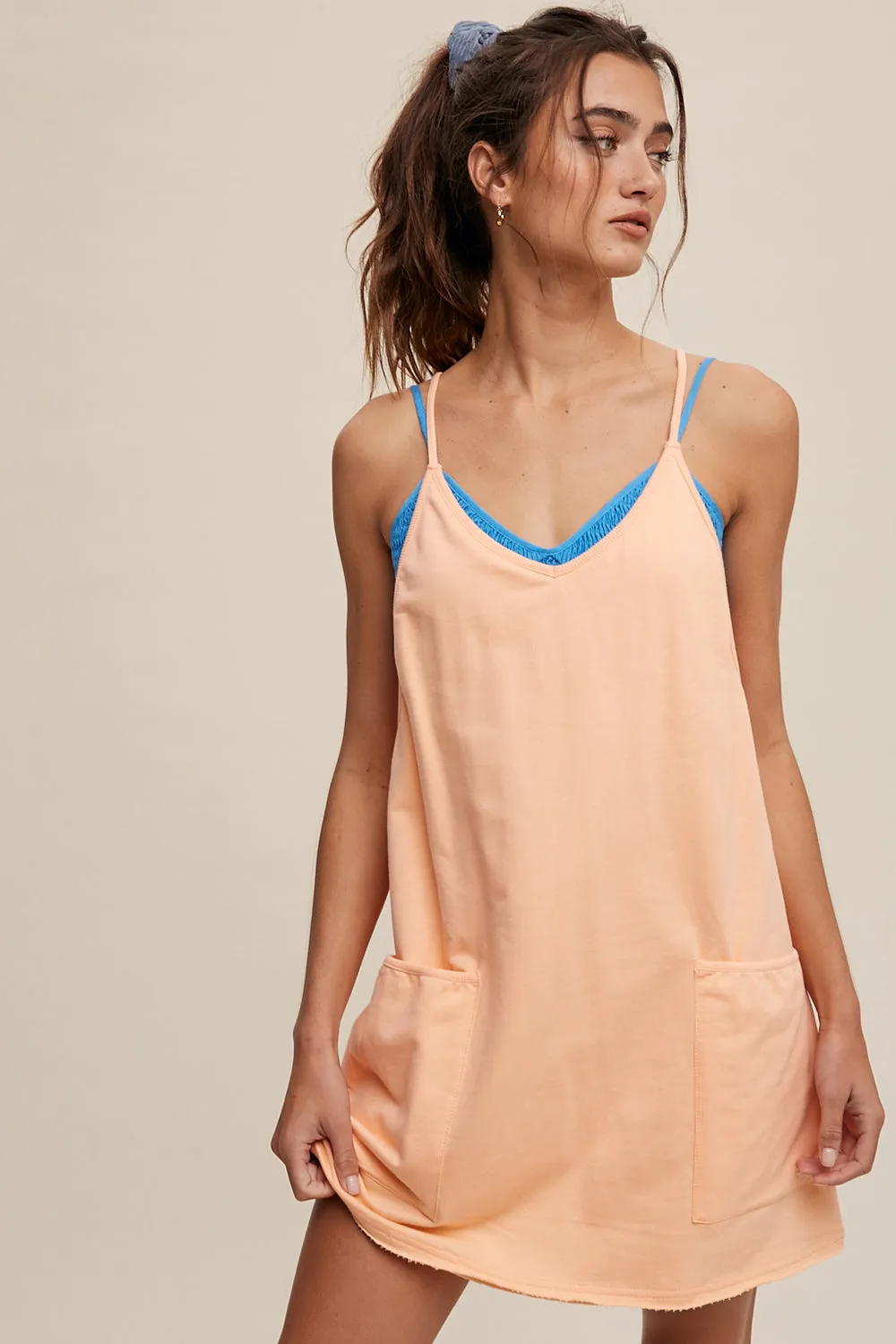 Sporty Mini Dress With Built in Romper Liner