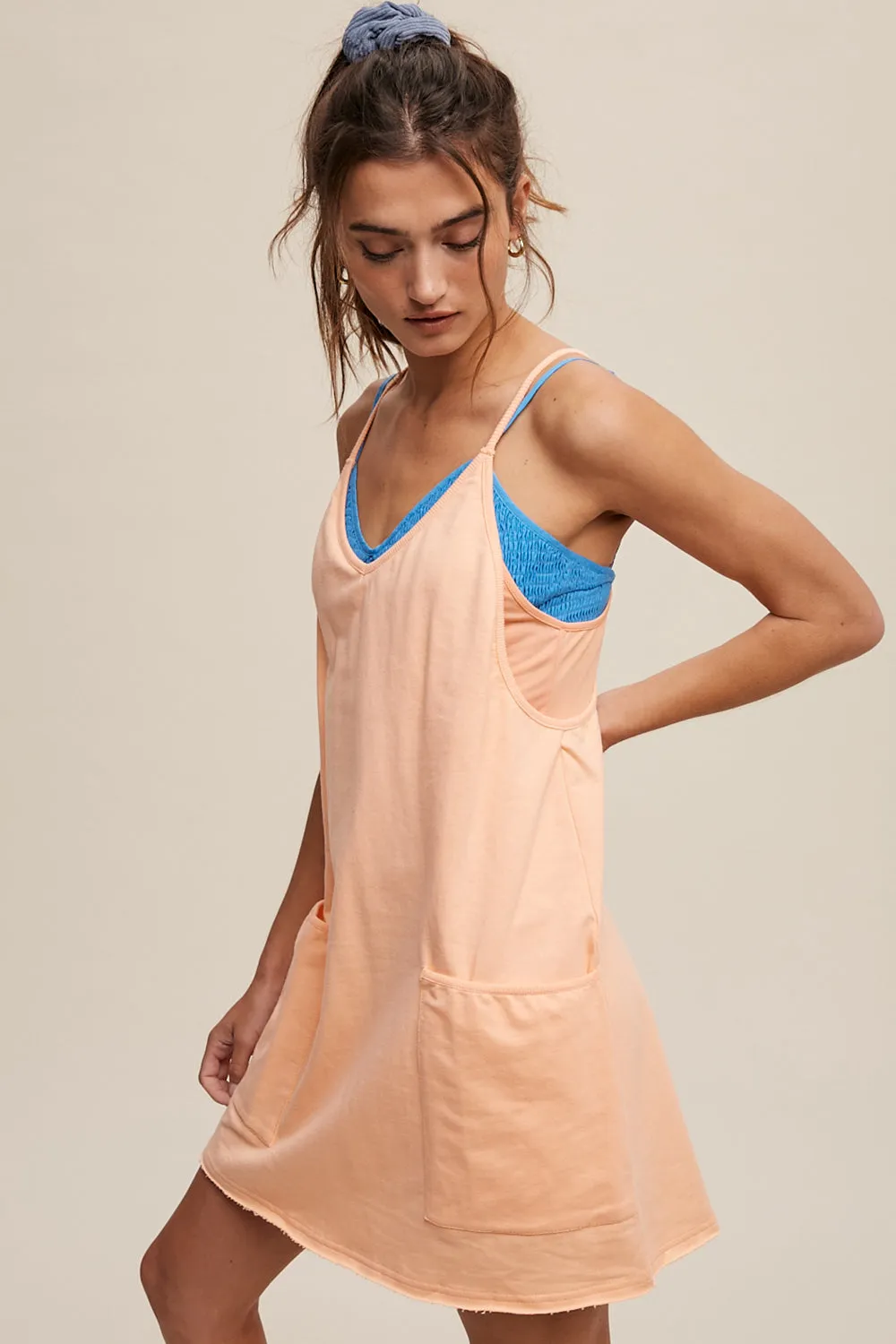 Sporty Mini Dress With Built in Romper Liner