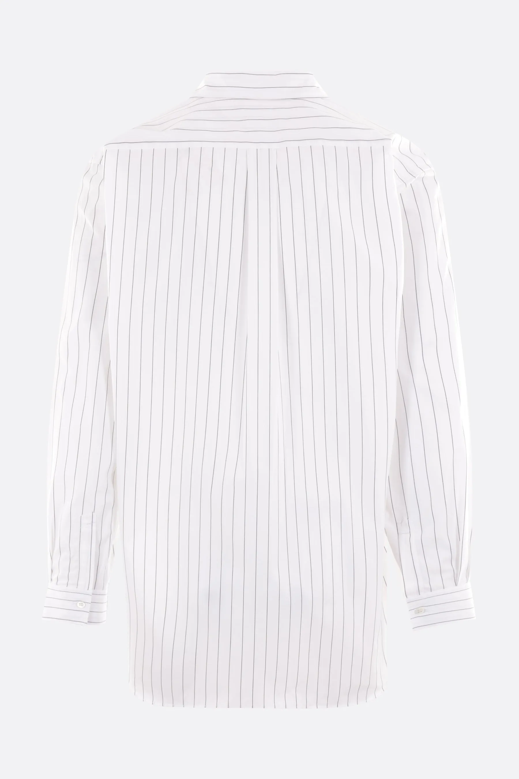 striped poplin oversized shirt