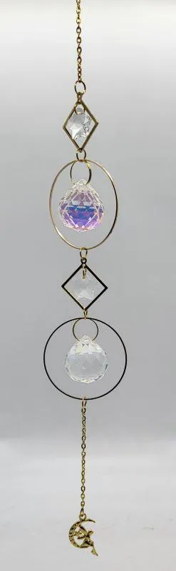 Suncatcher, Crystal w-Gold Accents