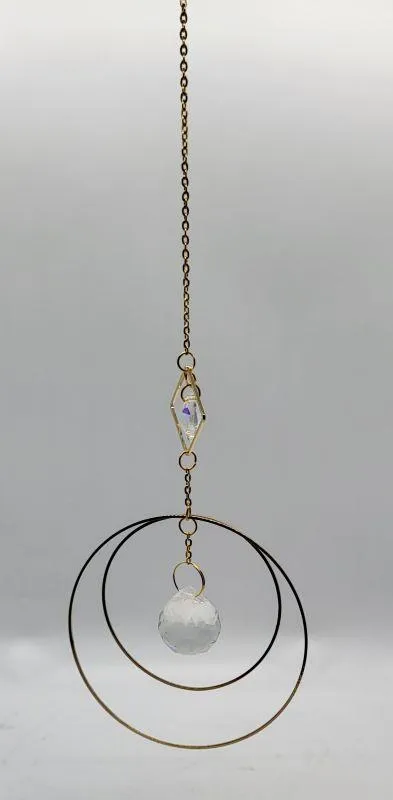 Suncatcher, Crystal w-Gold Accents