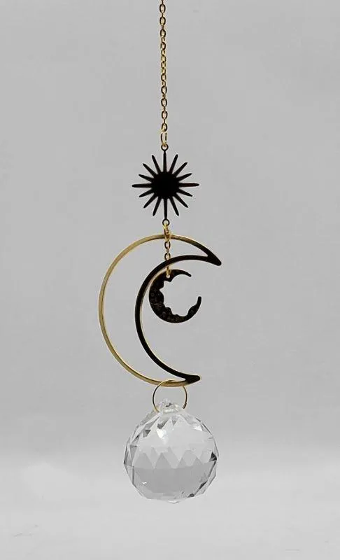 Suncatcher, Crystal w-Gold Accents