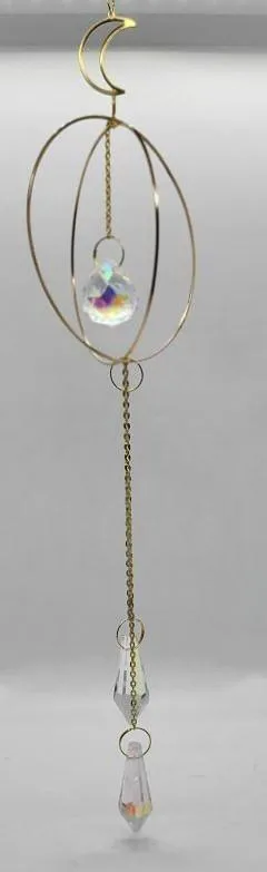 Suncatcher, Crystal w-Gold Accents