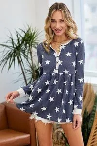 THERMAL STARS BABY DOLL TUNIC