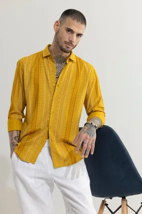 Tribal Artistry Mustard Shirt