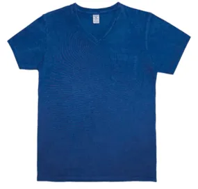 Velva Sheen - 1Pac Indigo S/S V-Neck Tee w/Pkt - Indigo